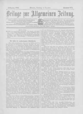 Allgemeine Zeitung Dienstag 2. Dezember 1902