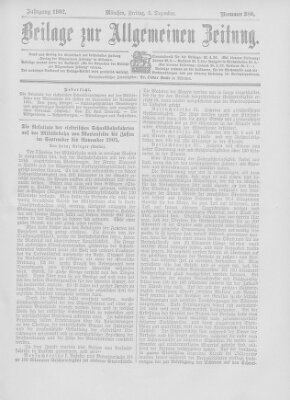 Allgemeine Zeitung Freitag 5. Dezember 1902