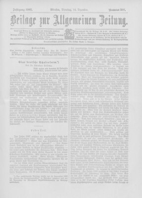 Allgemeine Zeitung Dienstag 16. Dezember 1902