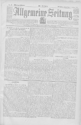 Allgemeine Zeitung Samstag 3. Januar 1903