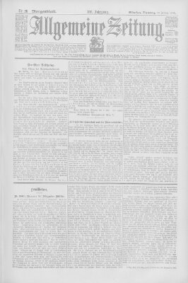 Allgemeine Zeitung Dienstag 20. Januar 1903