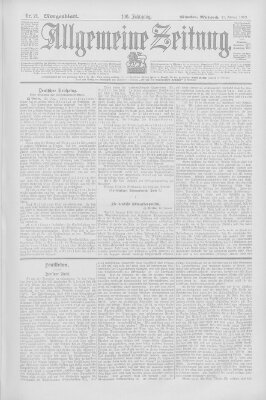 Allgemeine Zeitung Mittwoch 21. Januar 1903