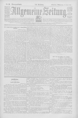 Allgemeine Zeitung Mittwoch 28. Januar 1903