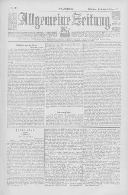 Allgemeine Zeitung Sonntag 8. Februar 1903