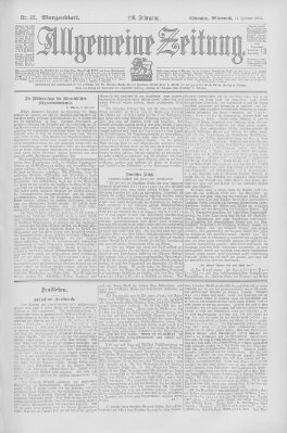 Allgemeine Zeitung Mittwoch 11. Februar 1903