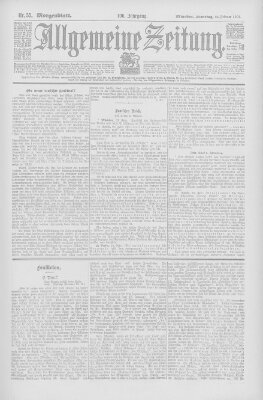 Allgemeine Zeitung Dienstag 24. Februar 1903