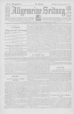 Allgemeine Zeitung Samstag 28. Februar 1903