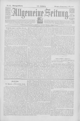 Allgemeine Zeitung Donnerstag 5. März 1903