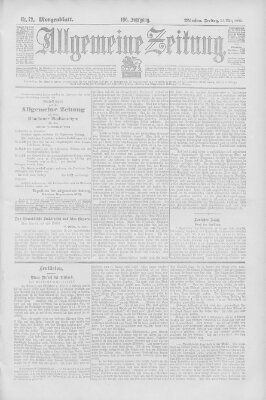 Allgemeine Zeitung Freitag 13. März 1903