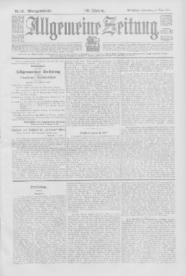 Allgemeine Zeitung Samstag 14. März 1903