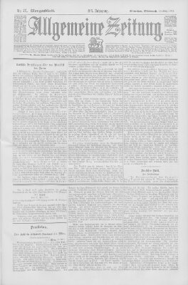 Allgemeine Zeitung Mittwoch 18. März 1903