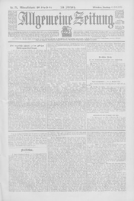 Allgemeine Zeitung Freitag 20. März 1903