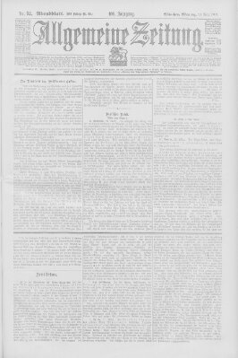 Allgemeine Zeitung Montag 23. März 1903