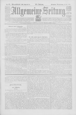 Allgemeine Zeitung Donnerstag 26. März 1903