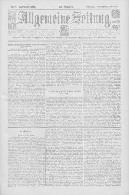 Allgemeine Zeitung Donnerstag 2. April 1903