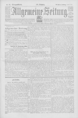 Allgemeine Zeitung Freitag 3. April 1903