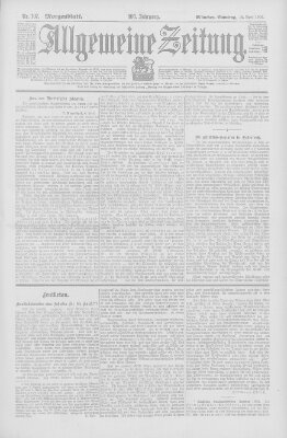 Allgemeine Zeitung Samstag 18. April 1903