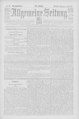 Allgemeine Zeitung Dienstag 28. April 1903