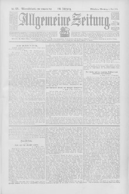 Allgemeine Zeitung Montag 4. Mai 1903