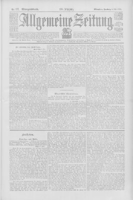 Allgemeine Zeitung Freitag 8. Mai 1903