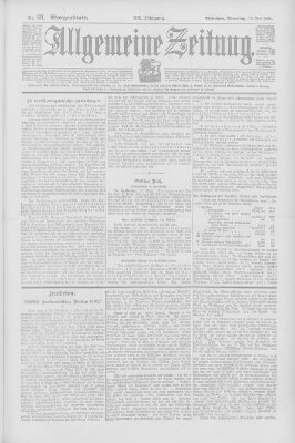 Allgemeine Zeitung Dienstag 12. Mai 1903