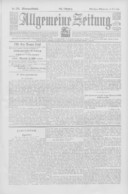 Allgemeine Zeitung Mittwoch 20. Mai 1903