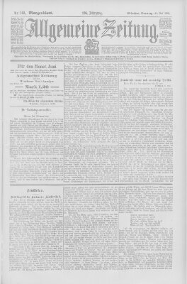 Allgemeine Zeitung Samstag 23. Mai 1903