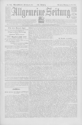 Allgemeine Zeitung Montag 25. Mai 1903