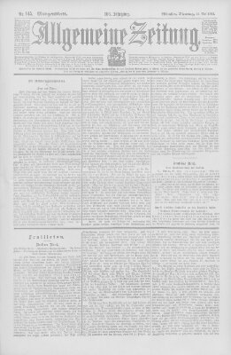 Allgemeine Zeitung Dienstag 26. Mai 1903