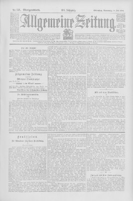 Allgemeine Zeitung Samstag 30. Mai 1903