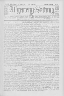 Allgemeine Zeitung Dienstag 2. Juni 1903