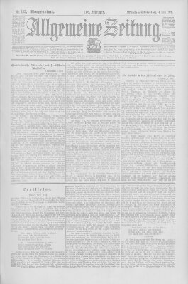 Allgemeine Zeitung Donnerstag 4. Juni 1903