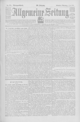 Allgemeine Zeitung Dienstag 9. Juni 1903