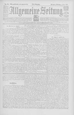 Allgemeine Zeitung Montag 15. Juni 1903