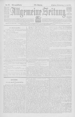 Allgemeine Zeitung Donnerstag 18. Juni 1903