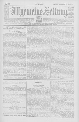 Allgemeine Zeitung Mittwoch 24. Juni 1903