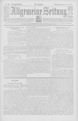 Allgemeine Zeitung Freitag 26. Juni 1903