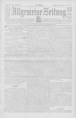 Allgemeine Zeitung Montag 29. Juni 1903