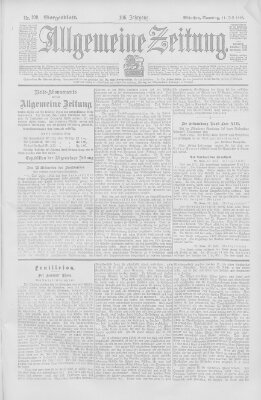 Allgemeine Zeitung Samstag 11. Juli 1903