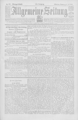 Allgemeine Zeitung Samstag 18. Juli 1903