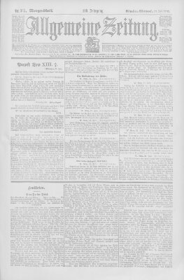 Allgemeine Zeitung Mittwoch 22. Juli 1903