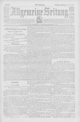 Allgemeine Zeitung Sonntag 26. Juli 1903