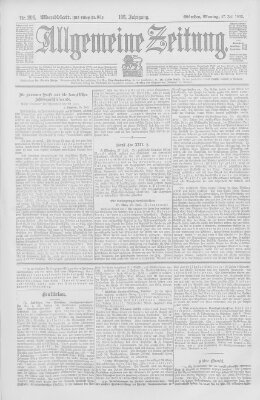 Allgemeine Zeitung Montag 27. Juli 1903