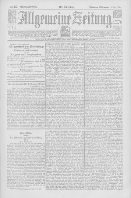 Allgemeine Zeitung Mittwoch 29. Juli 1903