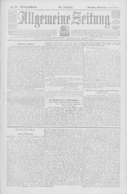 Allgemeine Zeitung Mittwoch 5. August 1903