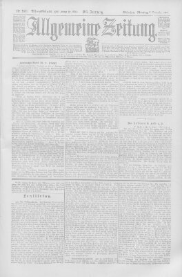 Allgemeine Zeitung Montag 7. September 1903