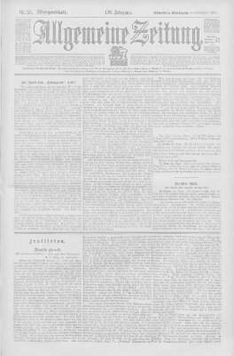 Allgemeine Zeitung Mittwoch 30. September 1903