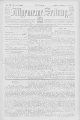 Allgemeine Zeitung Donnerstag 1. Oktober 1903