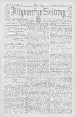 Allgemeine Zeitung Samstag 31. Oktober 1903