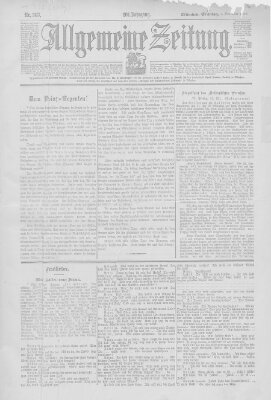 Allgemeine Zeitung Sonntag 1. November 1903